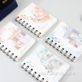 School Office Cartoon Notebook Cute Small Spiral Notebook